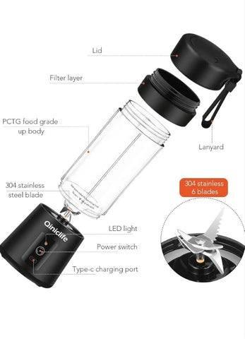 Image of Exprimidor Eléctrico Portátil de Naranja y Frutas